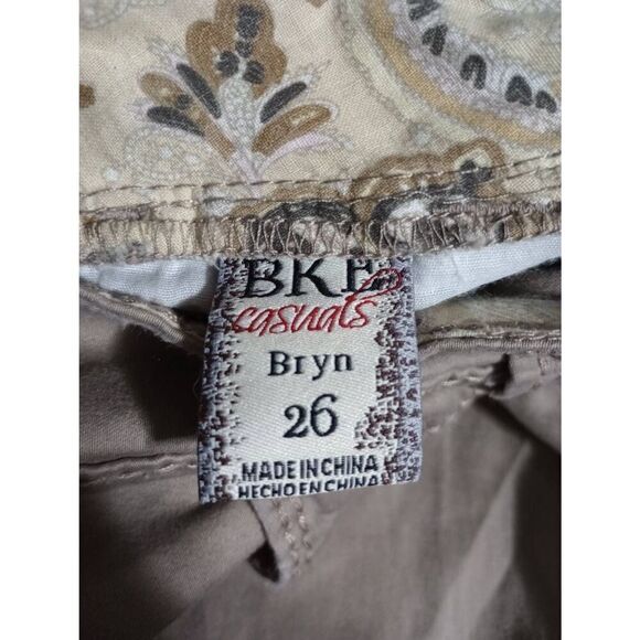 BKE Pants Ladies 26 Khakis BRYN Tan Straight Leg - Picture 6 of 8